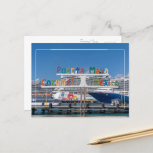 Carte Postale Salutations de Puerta Maya, Cozumel