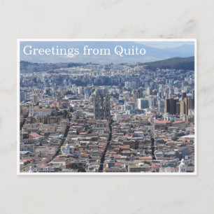 Carte Postale salutations de quito