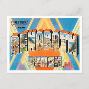 Carte Postale Salutations de Rehoboth Beach, Delaware Travel