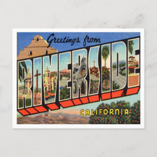Carte Postale Salutations de Riverside, Californie Travel