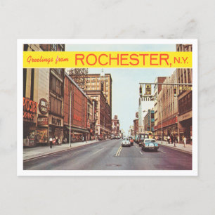 Carte Postale Salutations de Rochester, Vintage voyage de New Yo