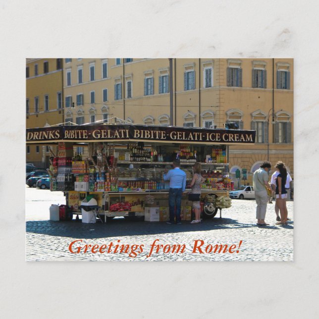 Carte Postale Salutations de Rome (Devant)