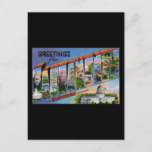 Carte Postale Salutations de Sacramento California