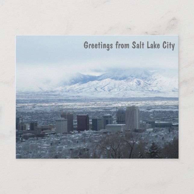 Carte Postale Salutations de Salt Lake City (Devant)