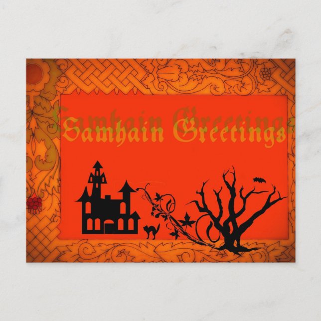 Carte Postale salutations de Samhain (Devant)