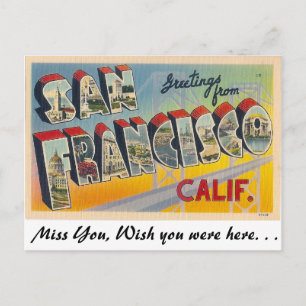 Carte Postale Salutations de San Francisco