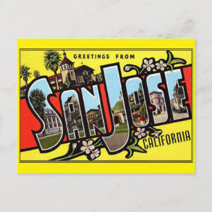 Carte Postale Salutations de San Jose California Postcard