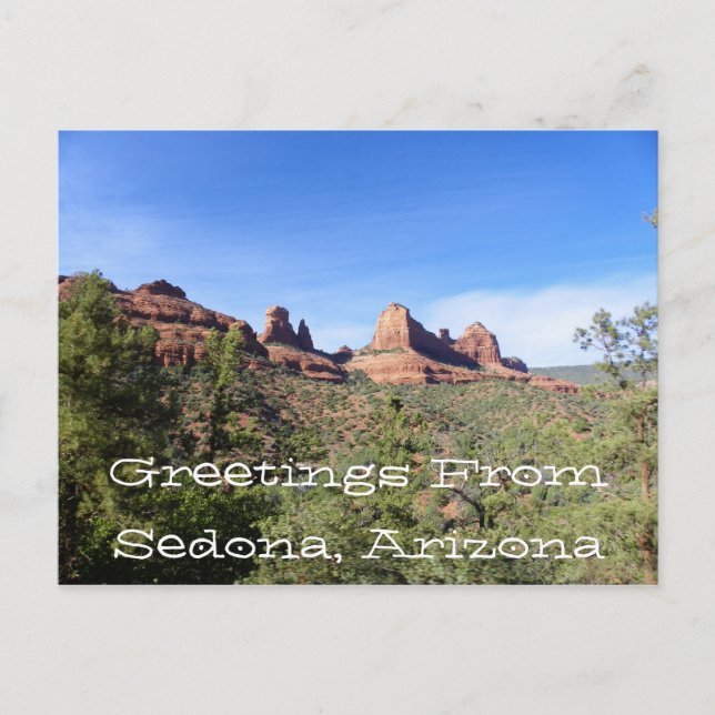 Carte Postale Salutations De Sedona, Arizona (Devant)