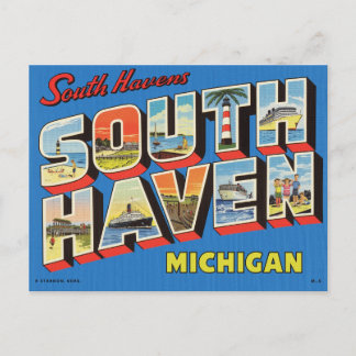 Carte Postale Salutations de South Haven, Michigan