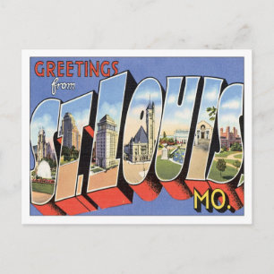 Carte Postale Salutations De St.Louis Missouri