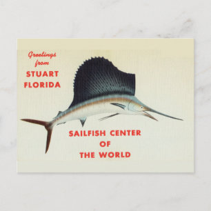 Carte Postale Salutations de Stuart, Floride, Sailfish Center