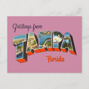Carte Postale Salutations de Tampa, Floride