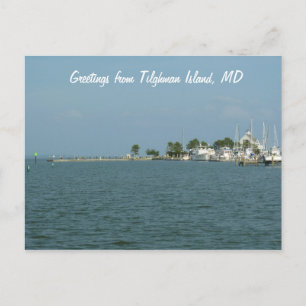 Carte Postale Salutations de Tilghman Island, MD