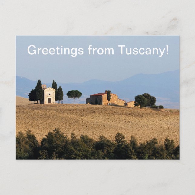 Carte Postale Salutations de Toscane (Devant)