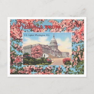 Carte Postale Salutations de U. S. Capitol, Washington, D. C.