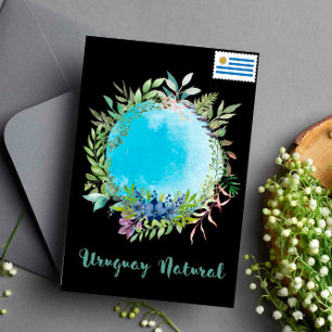 Carte Postale Salutations de Uruguay Natural Blue