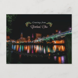 Carte Postale Salutations de vacances de Cleveland