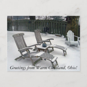 Carte Postale Salutations de Warm Cleveland Ohio