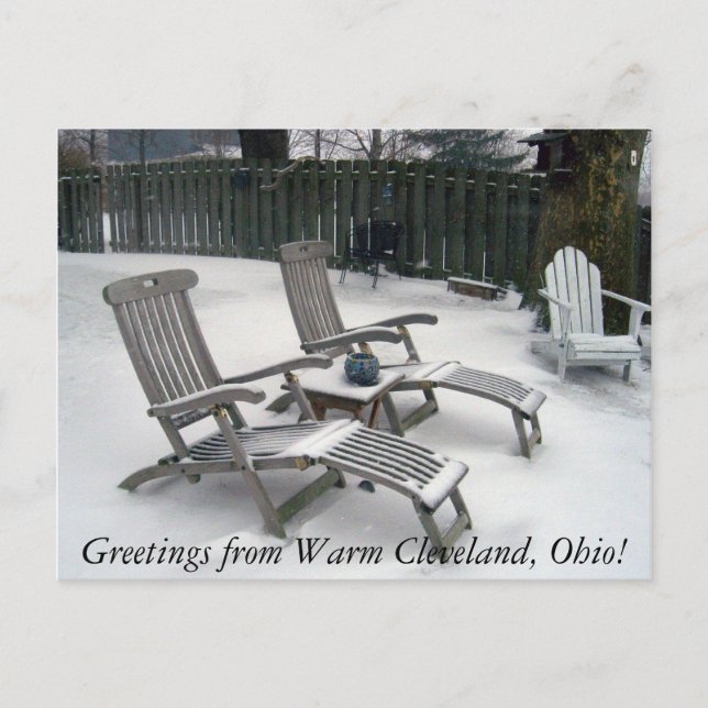 Carte Postale Salutations de Warm Cleveland Ohio (Devant)