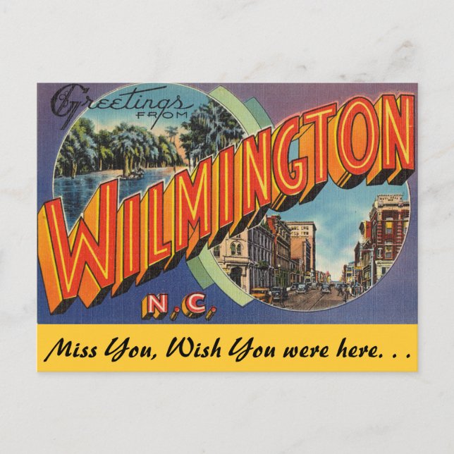 Carte Postale Salutations de Wilmington (Devant)