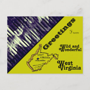 Carte Postale Salutations de WW West Virginia