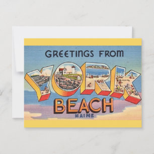 Carte Postale Salutations de York Beach Maine