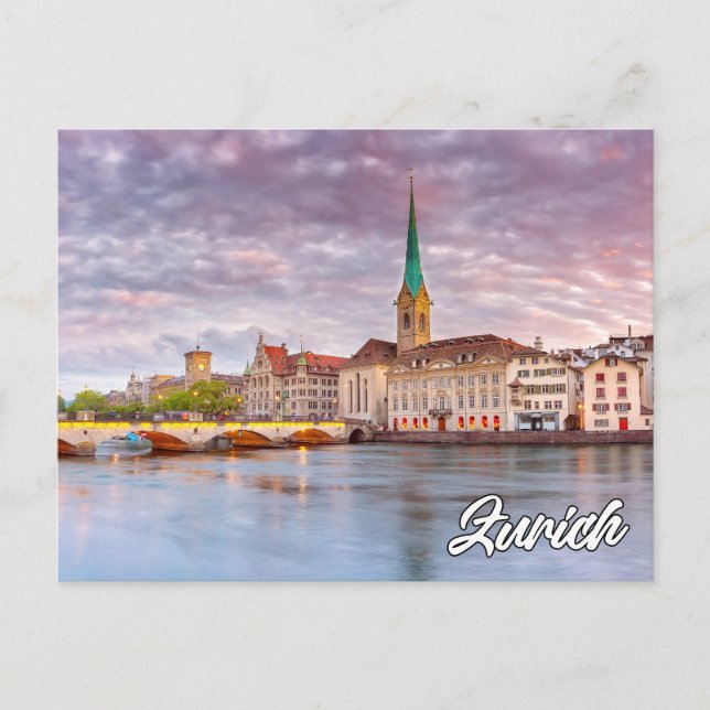 Carte Postale Salutations De Zurich, Suisse (Devant)
