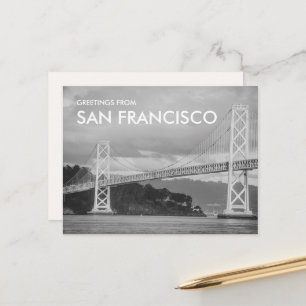 Carte Postale Salutations depuis San Francisco Bay Bridge