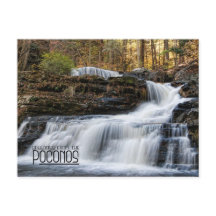 Salutations des chutes d'usine dans les Poconos