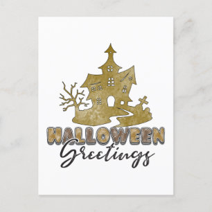 Carte Postale Salutations d'Halloween - Halloween