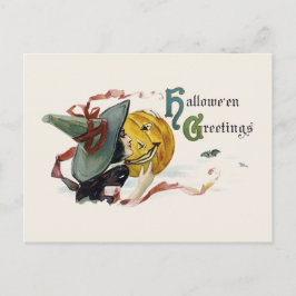 Carte Postale Salutations d'Halloween Witchy
