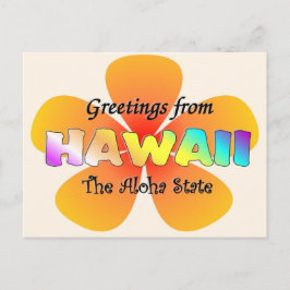 Carte Postale Salutations d'Hawaii