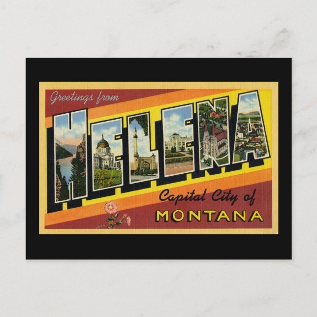 Carte Postale Salutations d'Helena Montana (Devant)
