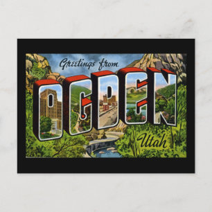 Carte Postale Salutations d'Ogden Utah