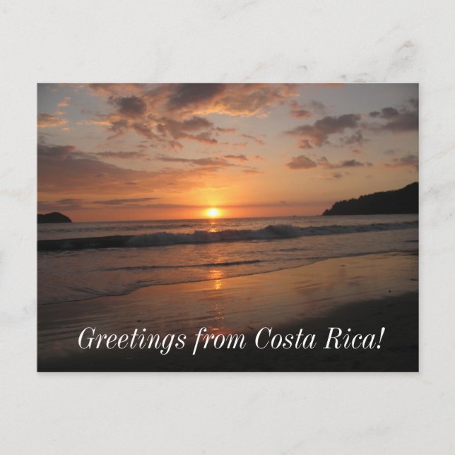 Carte Postale Salutations du Costa Rica ! (Devant)