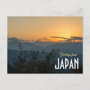 Carte Postale Salutations du Japon Mont Fuji