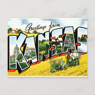 Carte Postale Salutations du Kansas