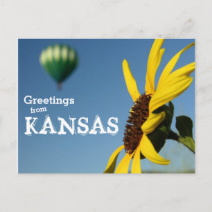 Carte Postale Salutations du Kansas