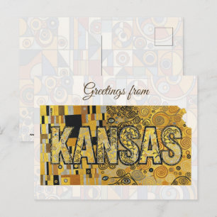 Carte Postale Salutations du Kansas