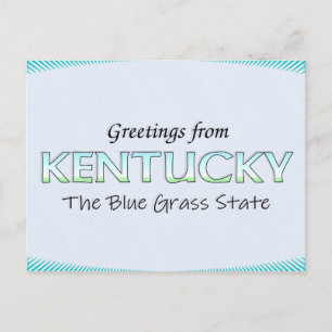 Carte Postale Salutations du Kentucky