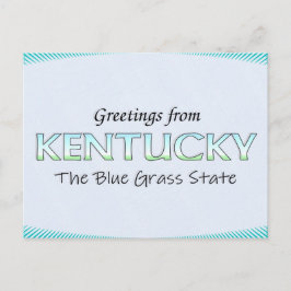 Carte Postale Salutations du Kentucky