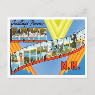 Carte Postale Salutations du lac Winnipesaukee, New Hampshire