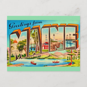 Carte Postale Salutations du Maine