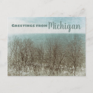 Carte Postale Salutations du Michigan
