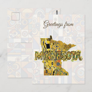 Carte Postale Salutations du Minnesota