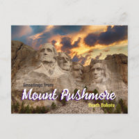 Salutations du Mont Rushmore, Dakota du Sud