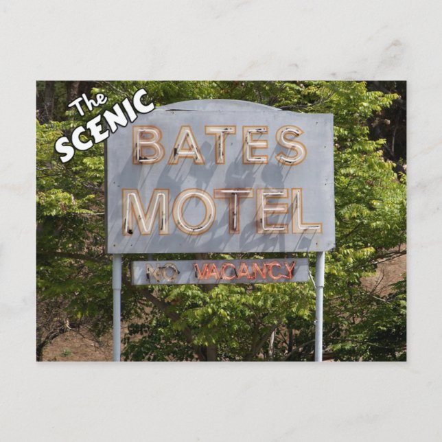Carte Postale Salutations Du Motel Pittoresque Bates (Devant)