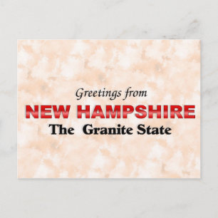 Carte Postale Salutations du New Hampshire