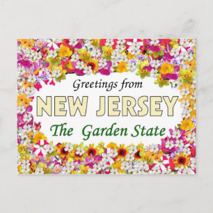 Carte Postale Salutations du New Jersey