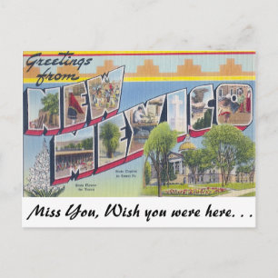 Carte Postale Salutations du Nouveau-Mexique